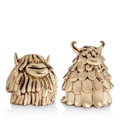 Deals ❤️ L'Objet Haas NIKI + SIMON Salt And Pepper Shakers Gold ✨