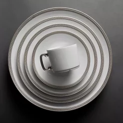 Brand new ⭐ L'Objet Soie Tressée Dinnerware Platinum ✨ -L'Objet Shop unnamed file 204