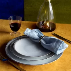 Brand new ⭐ L'Objet Soie Tressée Dinnerware Platinum ✨ -L'Objet Shop unnamed file 206