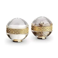 Wholesale 👏 L'Objet Spice Jewels Pave Band Salt & Pepper Shakers Gold 👍