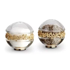 Budget ✨ L'Objet Spice Jewels Garland Salt & Pepper Shakers Platinum 💯 -L'Objet Shop unnamed file 293