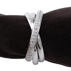 Buy 🎁 L'Objet Napkin Jewels, Platinum Triple-Ring, Set Of 4 😍