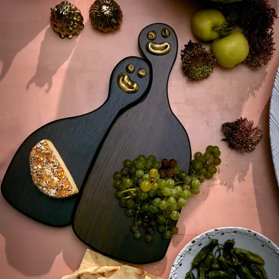 Discount ❤️ L'Objet L"Objet Haas Cheese Louise Nested Cheese Boards, Set Of 2 Brown/gold 😍 4 Discount ❤️ L'Objet L"Objet Haas Cheese Louise Nested Cheese Boards, Set Of 2 Brown/gold 😍 - Image 2