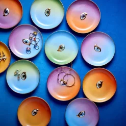 New 😉 L'Objet Lito Eye Canape Plate Purple/orange 🎁 -L'Objet Shop unnamed file 40