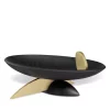 New ⌛ L'Objet Kelly Behun Leaf Black Oval Bowl On Stand 👍 -L'Objet Shop unnamed file 437