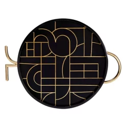 Flash Sale 😍 L'Objet Kelly Behun Circuit Round Tray Black/gold 🌟