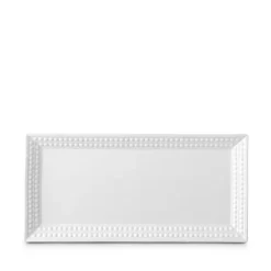 Outlet ⭐ L'Objet Perlee White Rectangular Platter 🛒