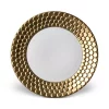 Promo 👏 L'Objet Aegean Sculpted Dinner Plate White/24k Gold 👏 -L'Objet Shop unnamed file 549