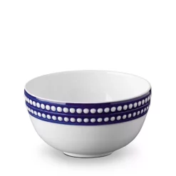 Coupon 🎁 L'Objet Perlee Bleu Cereal Bowl Blue, White 🎁