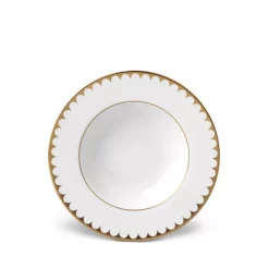 Best Sale 🔥 L'Objet Aegean Filet Soup Plate White/platinum ✨