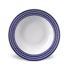 Best Pirce ❤️ L'Objet Perlee Bleu Round Serving Bowl Blue, White 😍 -L'Objet Shop unnamed file 650