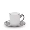 Best Pirce ❤️ L'Objet Aegean Espresso Cup & Saucer White/platinum 👏 -L'Objet Shop unnamed file 681