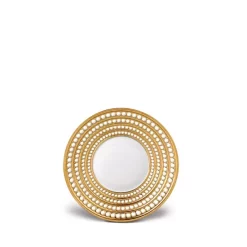 Deals 🌟 L'Objet Perlee Gold Saucer Gold, White 🛒