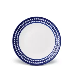 Best Pirce ✔️ L'Objet Perlee Bleu Dessert Plate Blue, White 😍