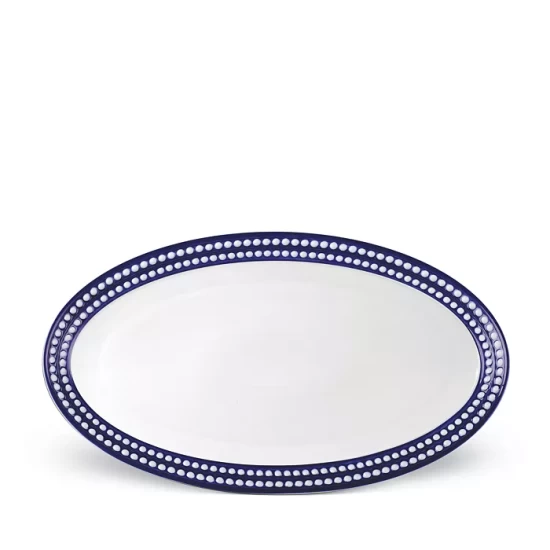 Best Sale π L'Objet Perlee Bleu Oval Platter, Large Blue, White β 3 Best Sale π L'Objet Perlee Bleu Oval Platter, Large Blue, White β