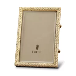 Best deal 🔥 L'Objet Rectangular Pave Frame Gold, Yellow 👏